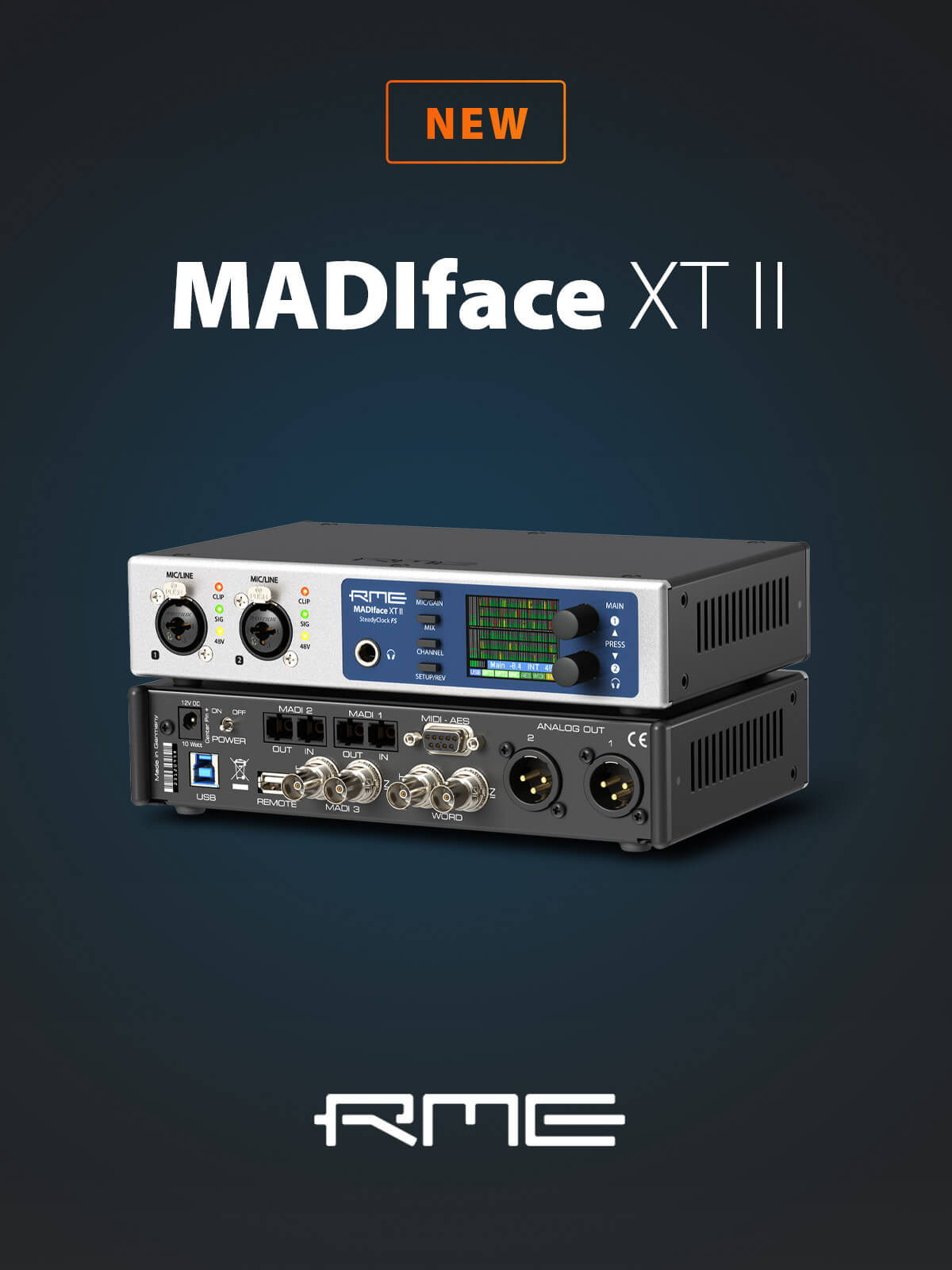 394-Channel Triple MADI USB 3.0 Audio Interface